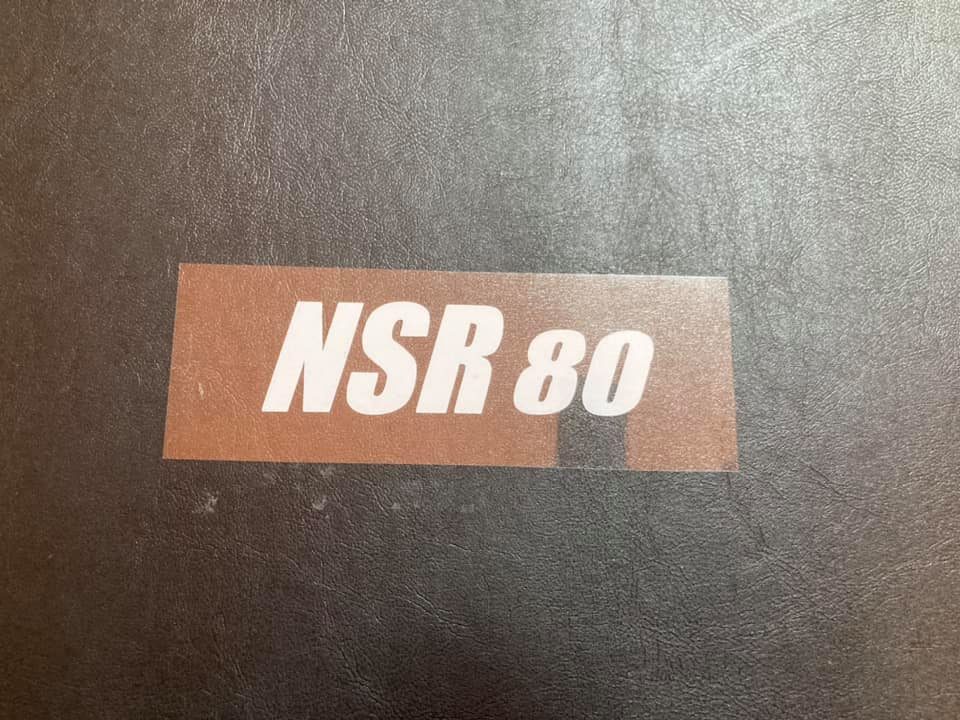 新品 NSR80 ステッカー 白 90×30 デカール 送料込 NSR50の画像1