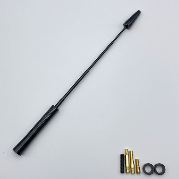  carbon antenna Suzuki Swift Sports ZC33S flexible type 11.5cm-28cm black carbon / black anodized aluminum 