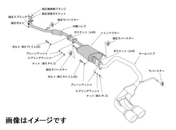 自動車関連業者直送限定 HKS クールスタイル2 マフラー HONDA N-ONE DBA-JG1 S07A NA (32024-AH008)_画像2