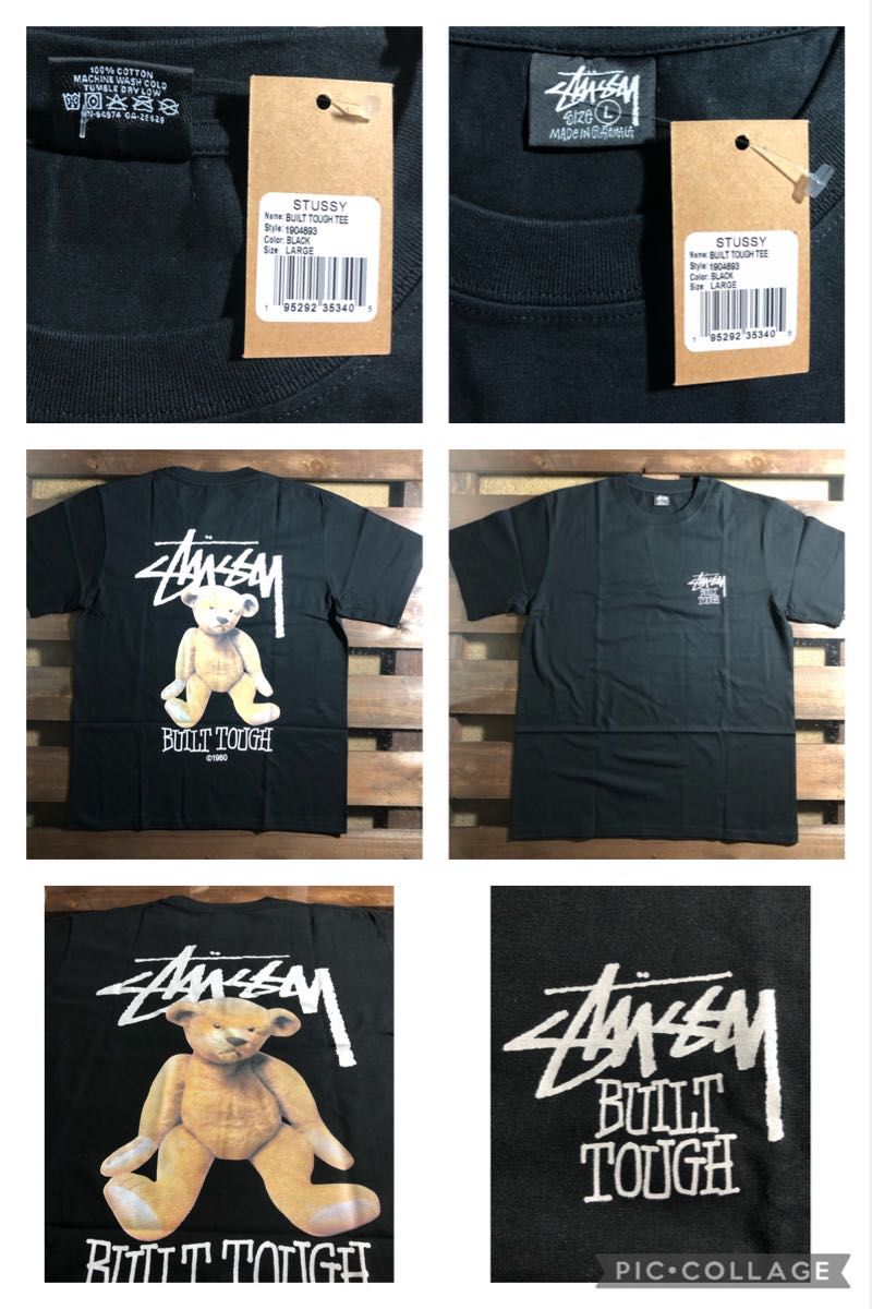 ネットショッピング 【中古】STUSSY◇Tシャツ/S/コットン/BLK/BUILT