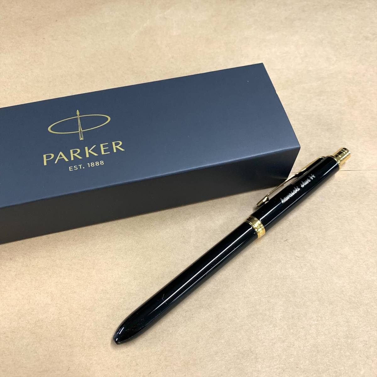 パーカー PARKER ソネット オリジナル スリム マルチファンクション 複合ポールペン 新品 未使用 送料無料 レア ブラック 文房具【SP747】_画像1