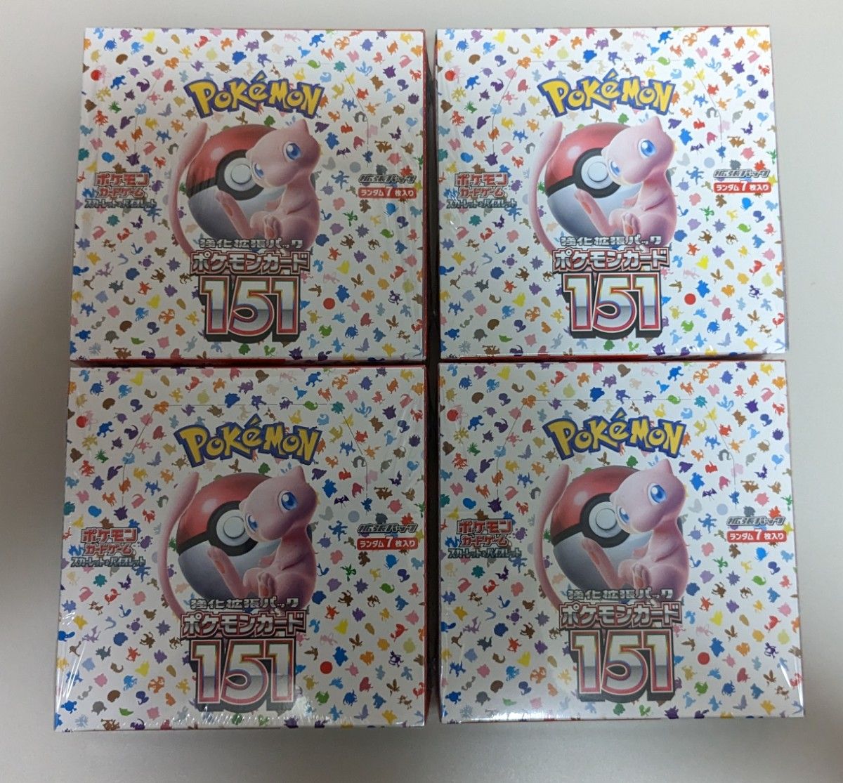 ポケモンカード151 4BOX シュリンク付き 新品 未開封品｜PayPayフリマ