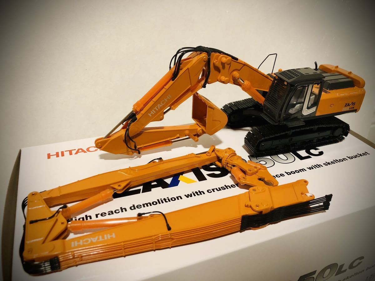 新品日立建機HITACHI ZAXIS 350LCK 解体機1/50 スケールモデル