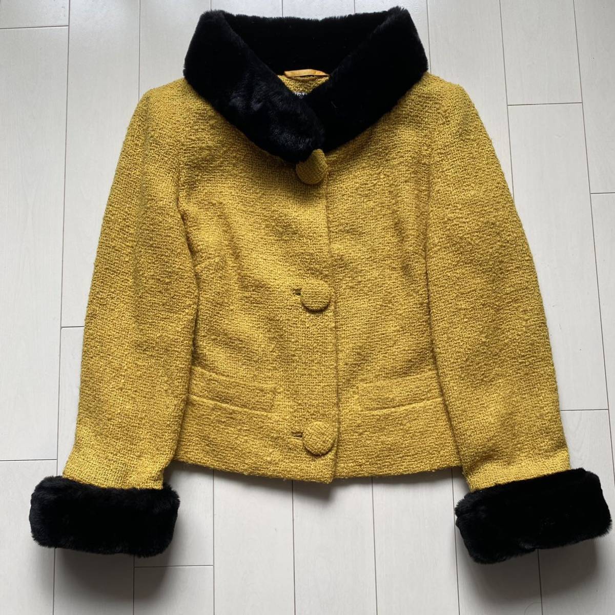 Rare KATHARINE HAMNETT LONDON 1980s Cropped far jacket archive