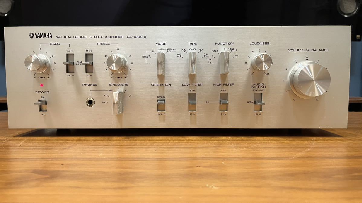 YAMAHA ヤマハ　CA-1000Ⅱ プリメインアンプ　メンテナンス品　動作良好_画像2