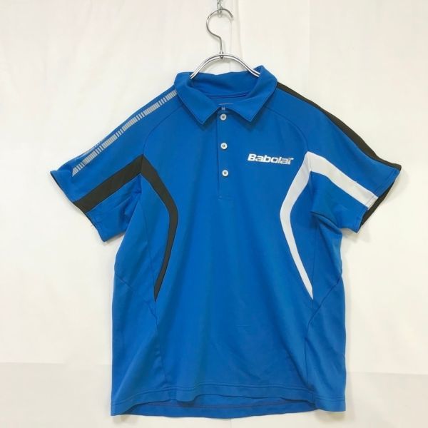 BabolaT /バボラ半袖シャツ スポーツウェア ロゴマーク ブルー系 サイズS_画像1