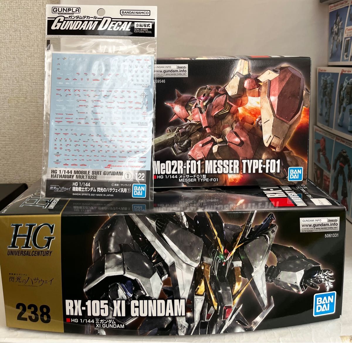 Ξガンダム クスィーガンダム　メッサーF01型 機動戦士ガンダム 閃光のハサウェイ 1/144 専用デカール 3点セット