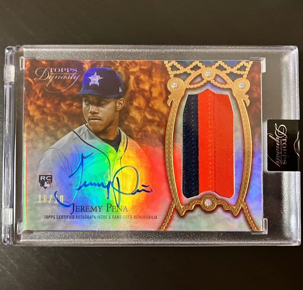 RC!! 2022 Topps Dynasty Jeremy Pena Patch Auto ジェレミー ペーニャ