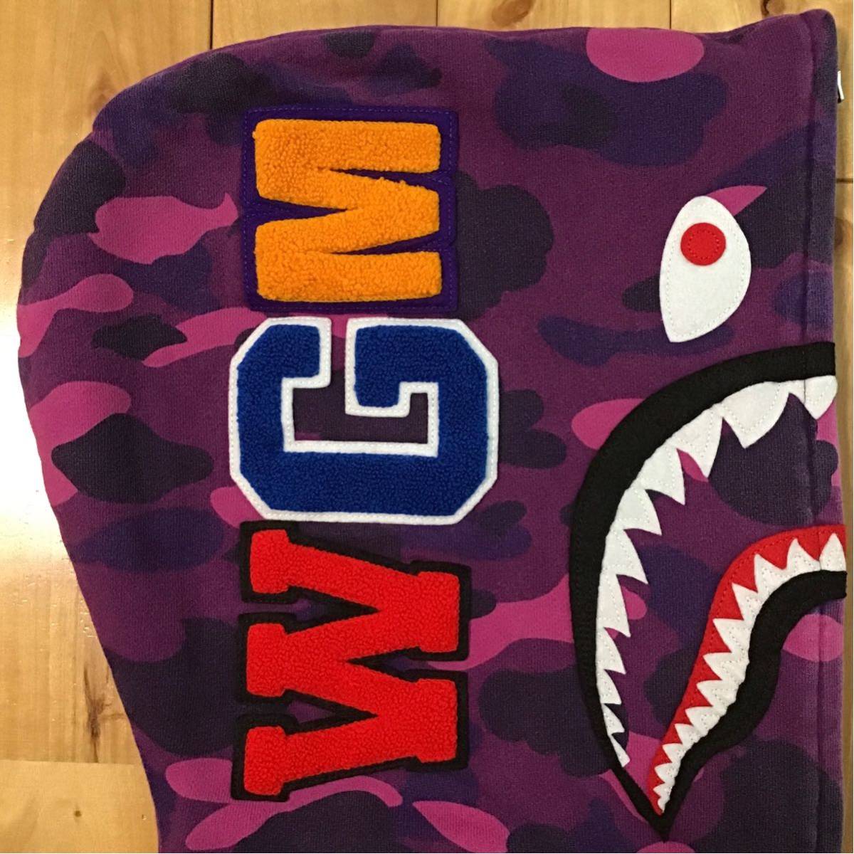 Purple camo シャーク パーカー Mサイズ shark full zip hoodie a