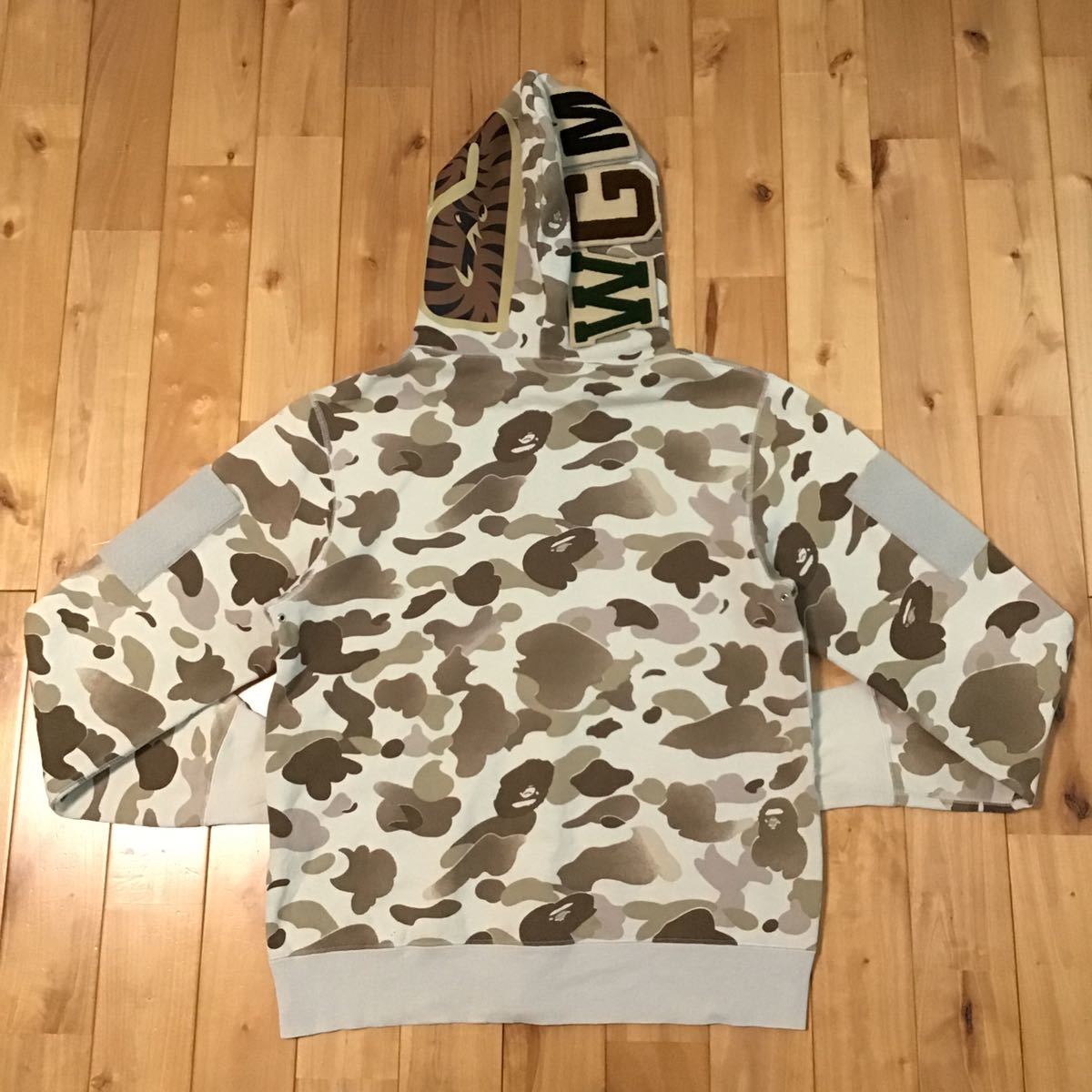 グラデーションカモ シャーク パーカー Mサイズ shark full zip hoodie