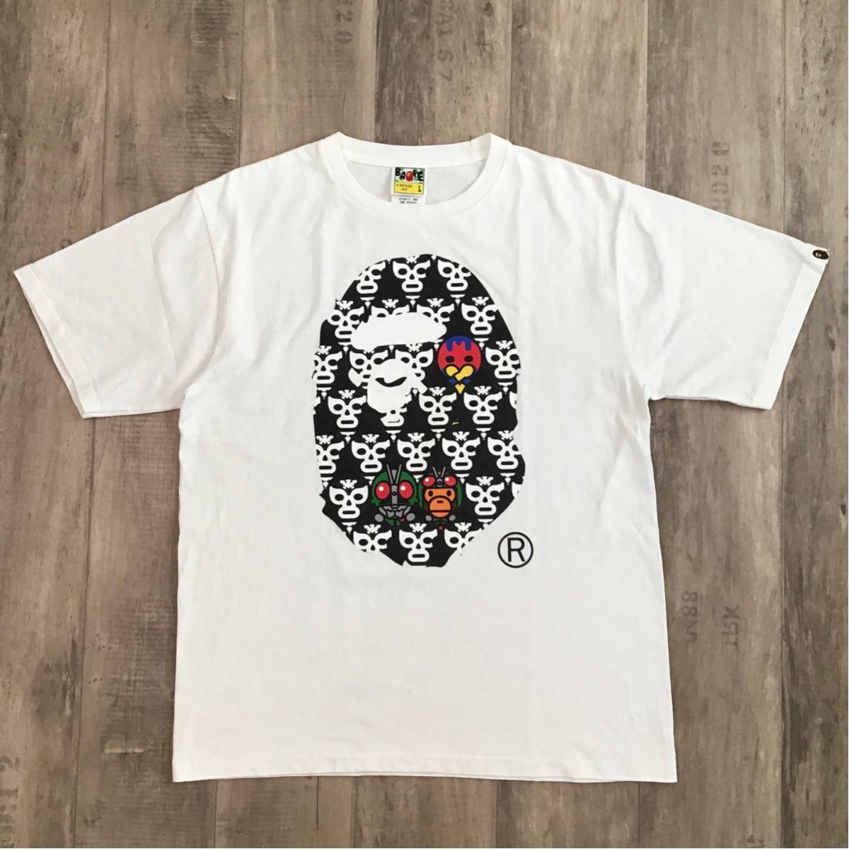 ★激レア★ 仮面ライダー × マイロ ショッカー Big head Tシャツ Lサイズ a bathing ape BAPE milo エイプ ベイプ アベイシングエイプ w6