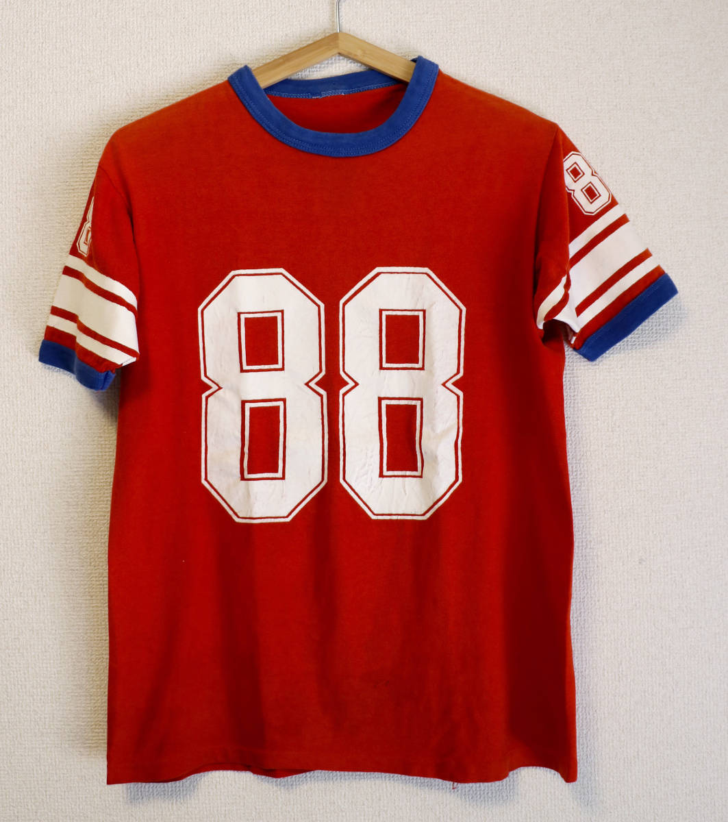 Vintage Football フットボール Tシャツ ビンテージ ヴィンテージ ナンバリング アメリカ USA 古着 70s 80s 70年代 80年代 レア 希少_画像1