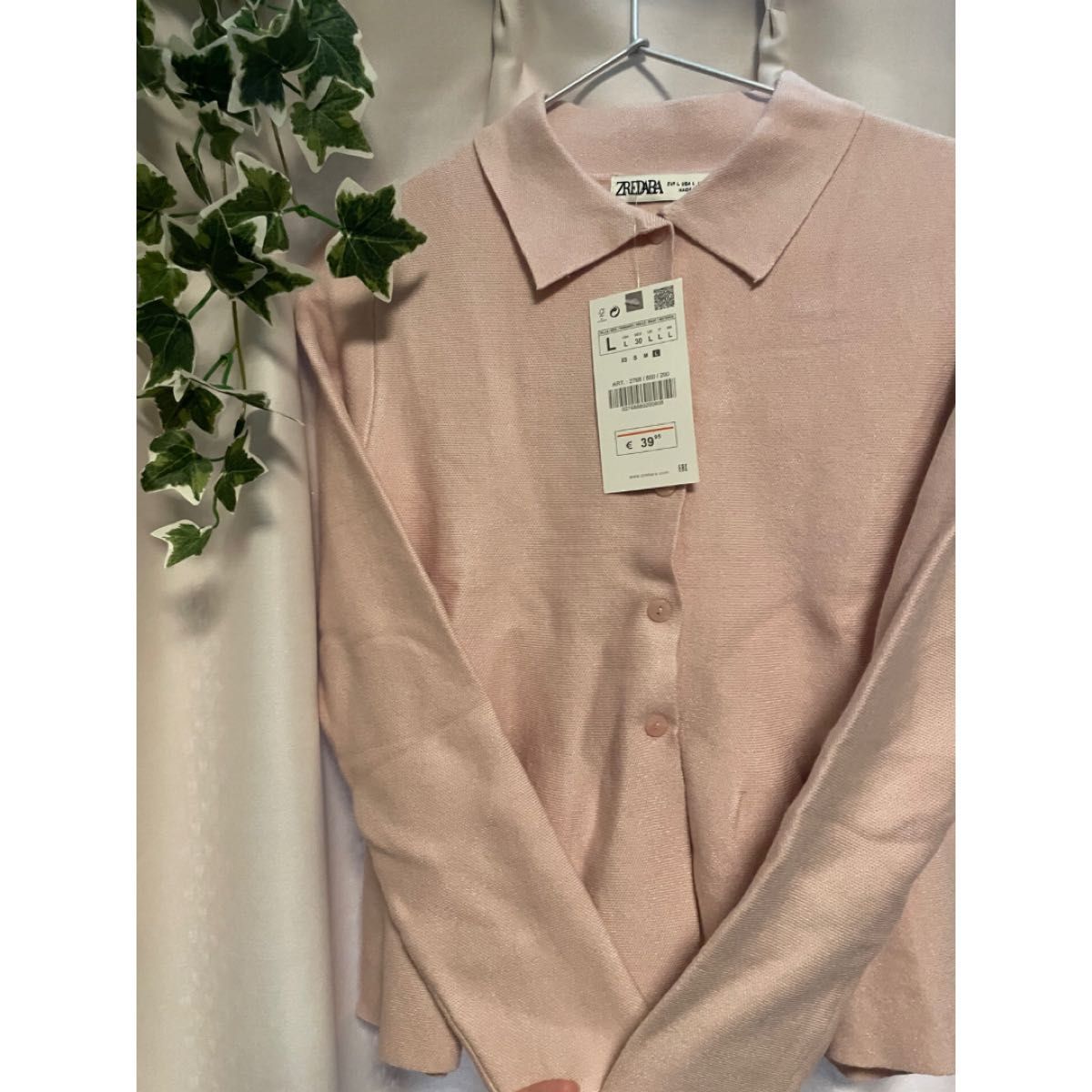 ペプラム ニット カーディガン ピンク 襟 フリル ZARA snidel GU ペプラム ニット カーディガン ピンク 襟 フリル ZARA snidel GU
