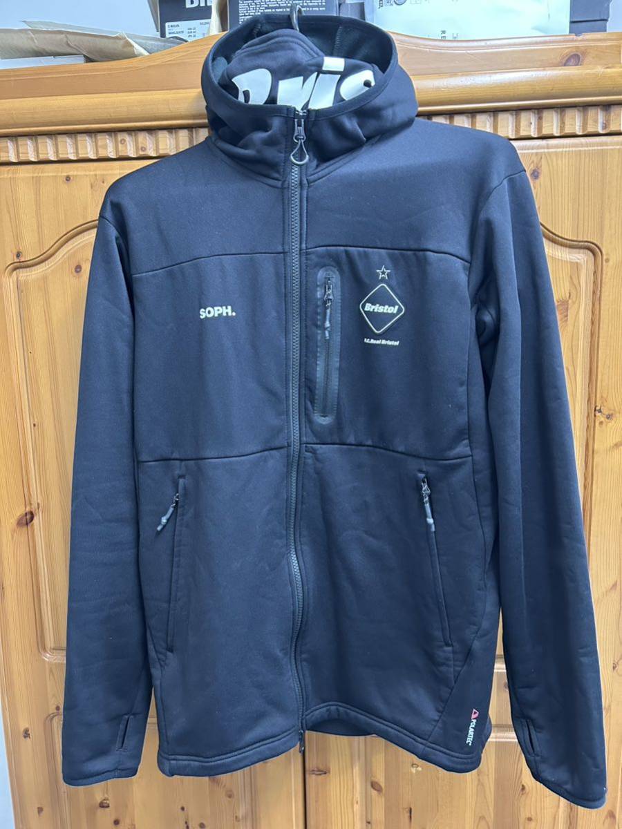 FCRB POLARTEC POWER STRETCH ZIP UP GAITER HOODIE L ポーラテック