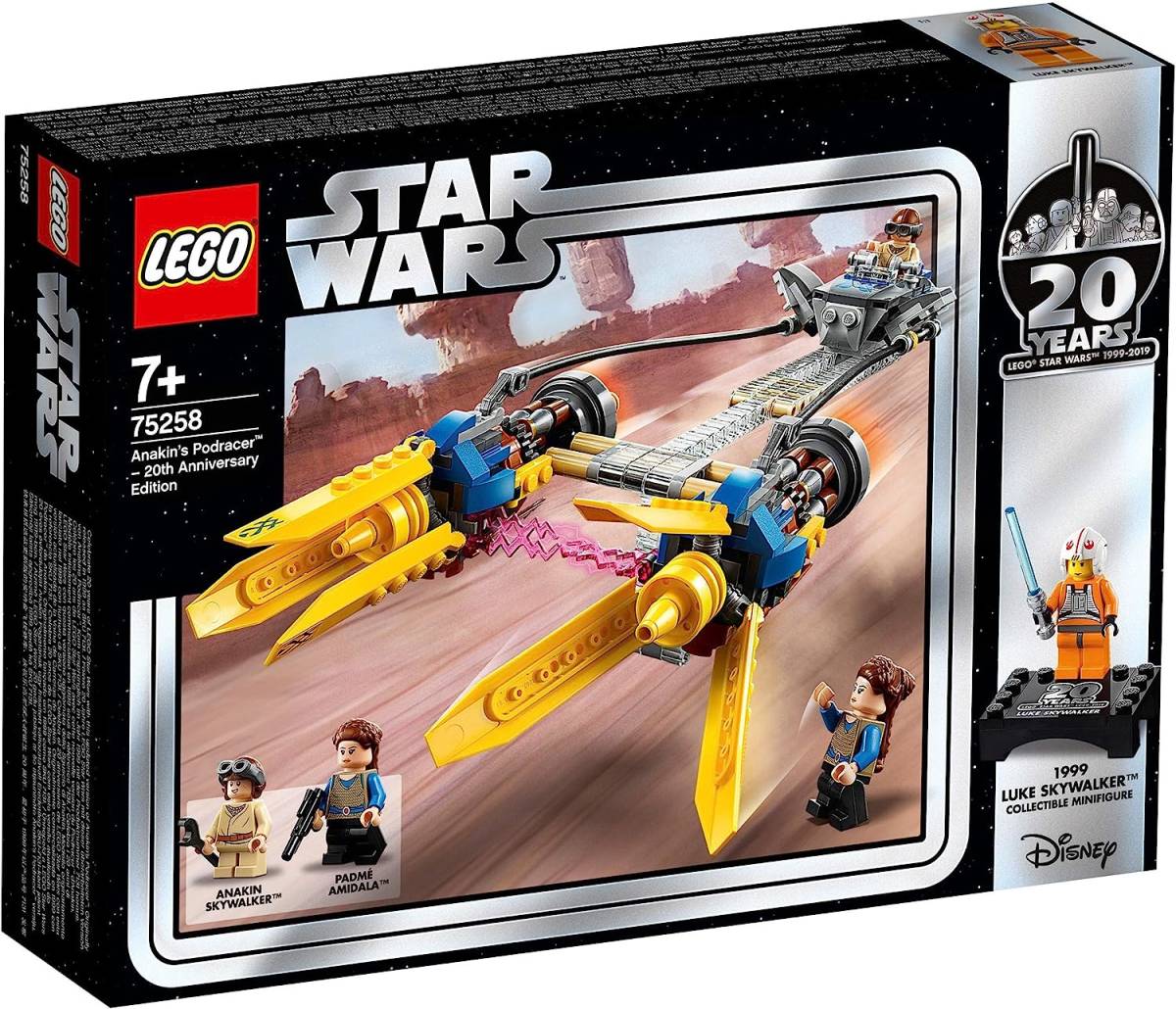 * бесплатная доставка * Lego (LEGO) Star * War z дыра gold. Pod Racer (TM) 20 anniversary commemoration модель 75258 блок игрушка 