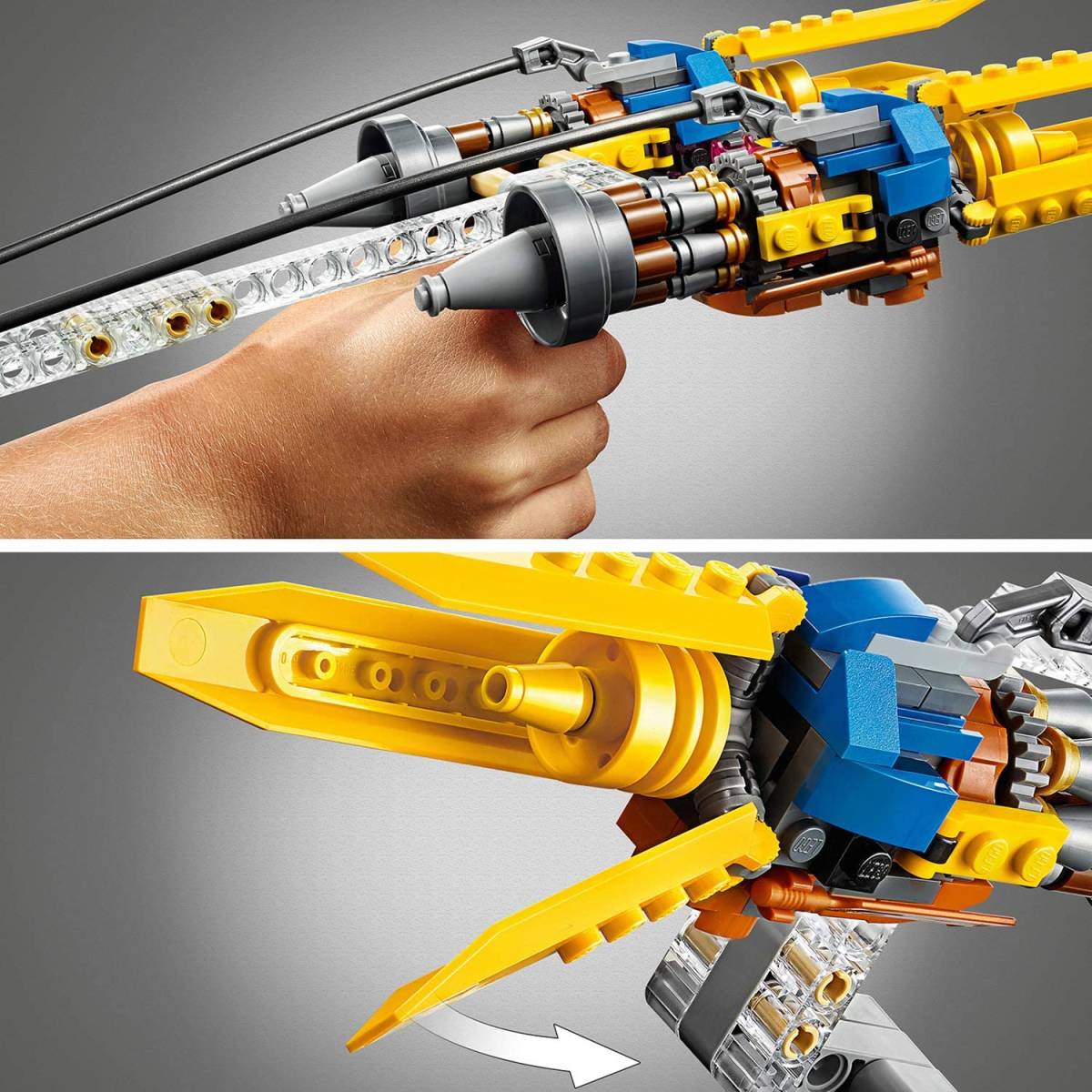 * бесплатная доставка * Lego (LEGO) Star * War z дыра gold. Pod Racer (TM) 20 anniversary commemoration модель 75258 блок игрушка 