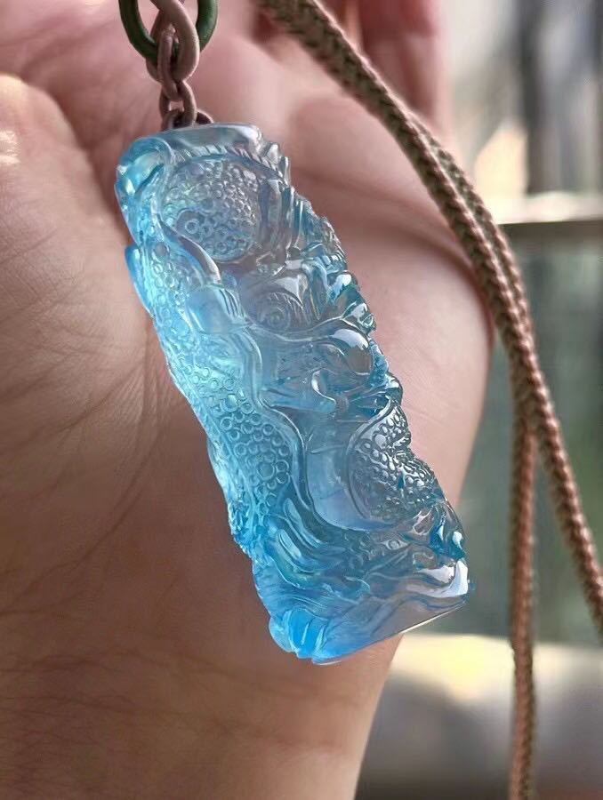 天然 アクアマリン ネックレス 34.2g | www.aafsil.org