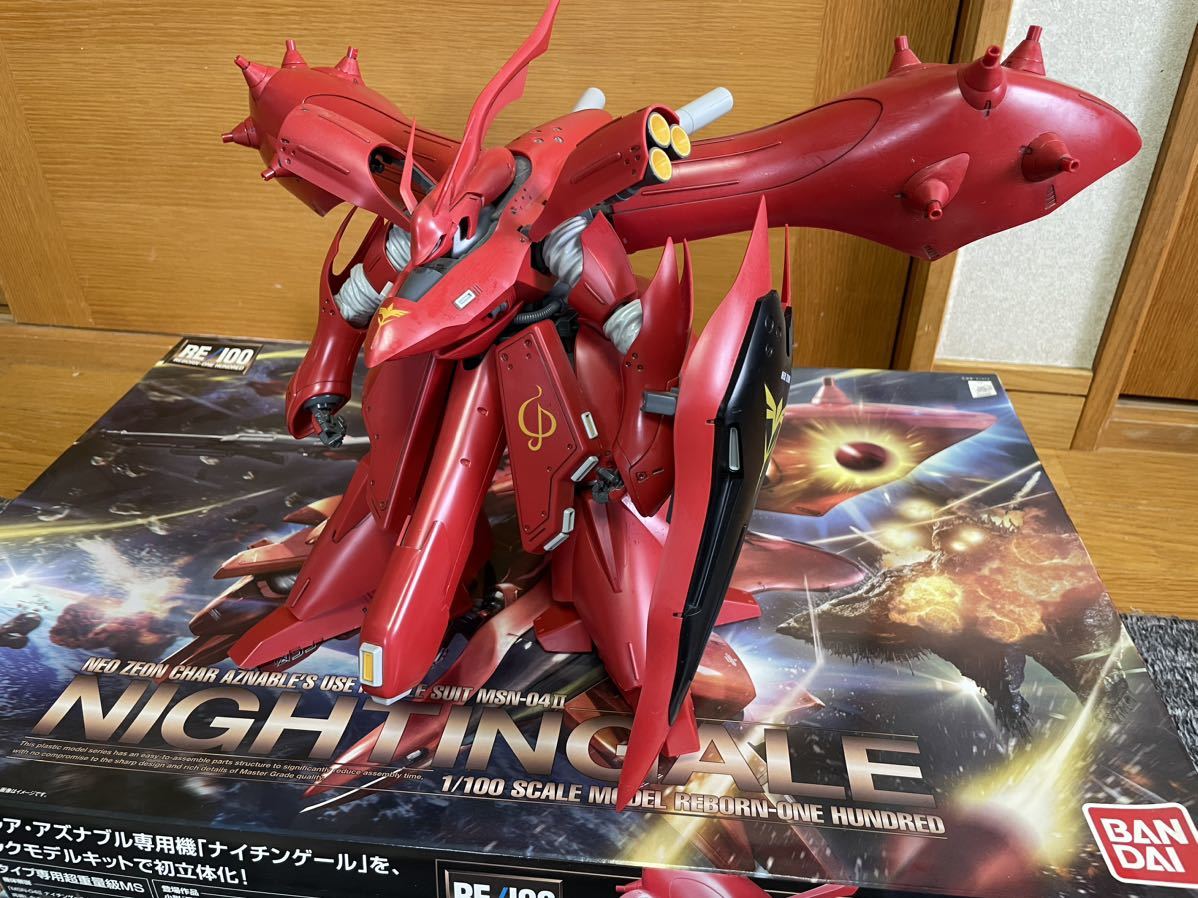 ジャンク 組立済み RE/100ナイチンゲール MG νガンダム Ver.Ka セット