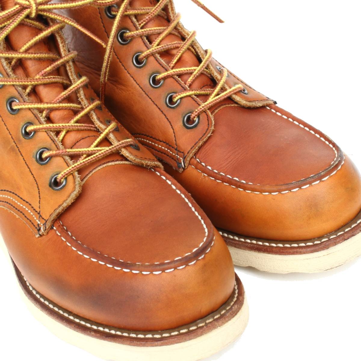 (31539)美品97年製 犬刻印REDWING875レッドウィング7.5D約25.5cm (サイド刻印ヴィンテージ90年代アイリッシュセッター薄茶オロイジナル)_画像5