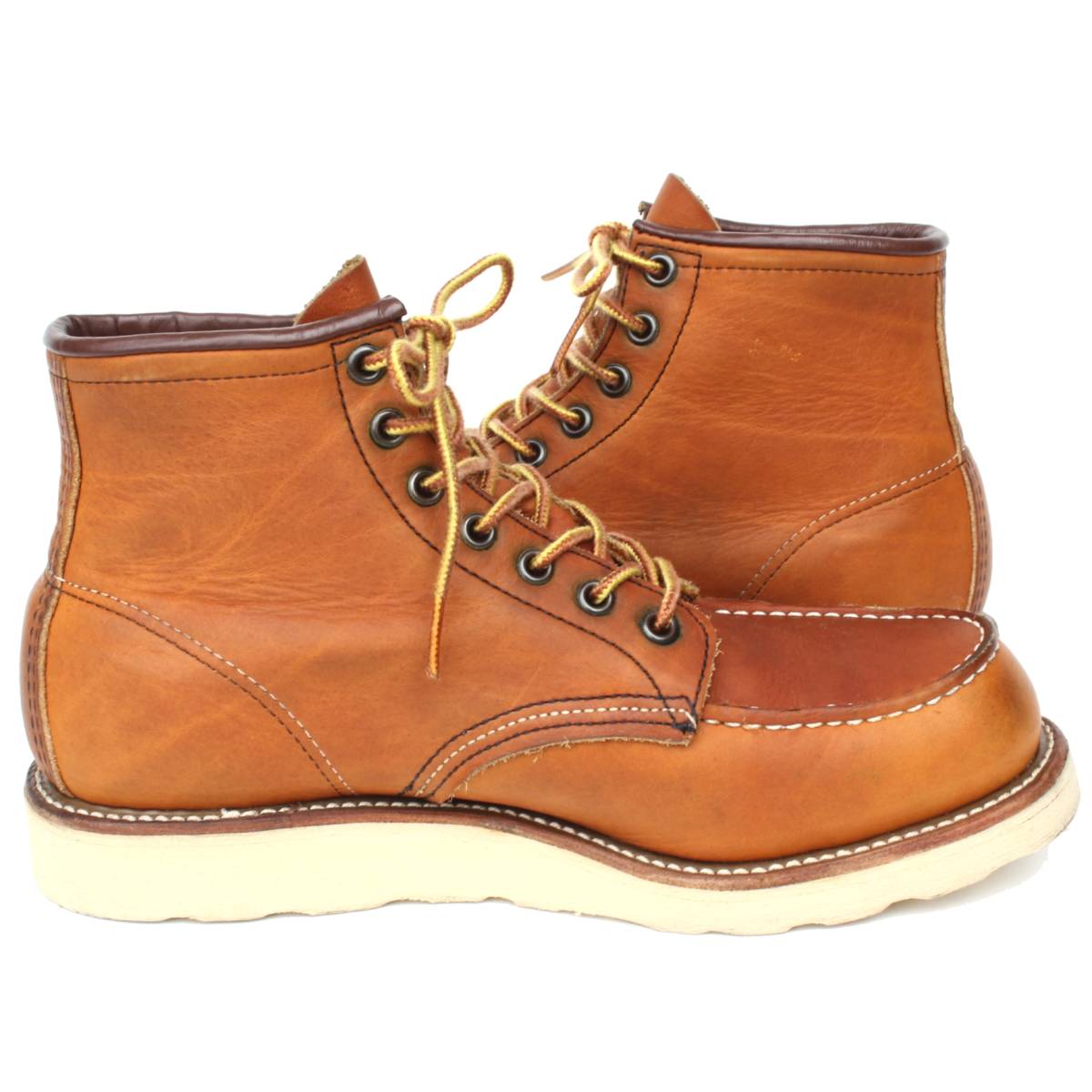 (31539)美品97年製 犬刻印REDWING875レッドウィング7.5D約25.5cm (サイド刻印ヴィンテージ90年代アイリッシュセッター薄茶オロイジナル)_画像7