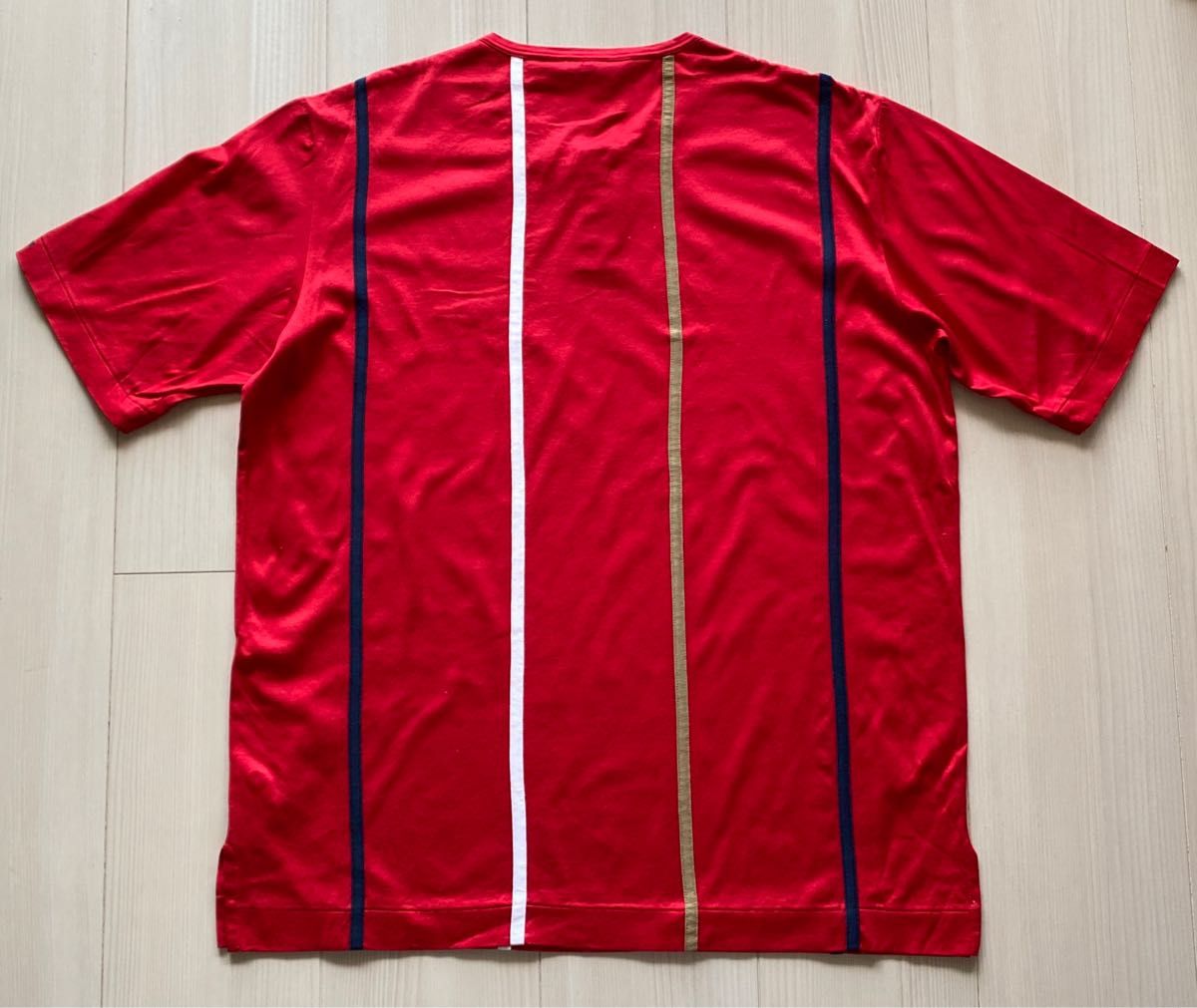 ライカ PIA SPORTS ピアスポーツ テープ 刺繍 コットン ヘンリーネック Tシャツ 日本製