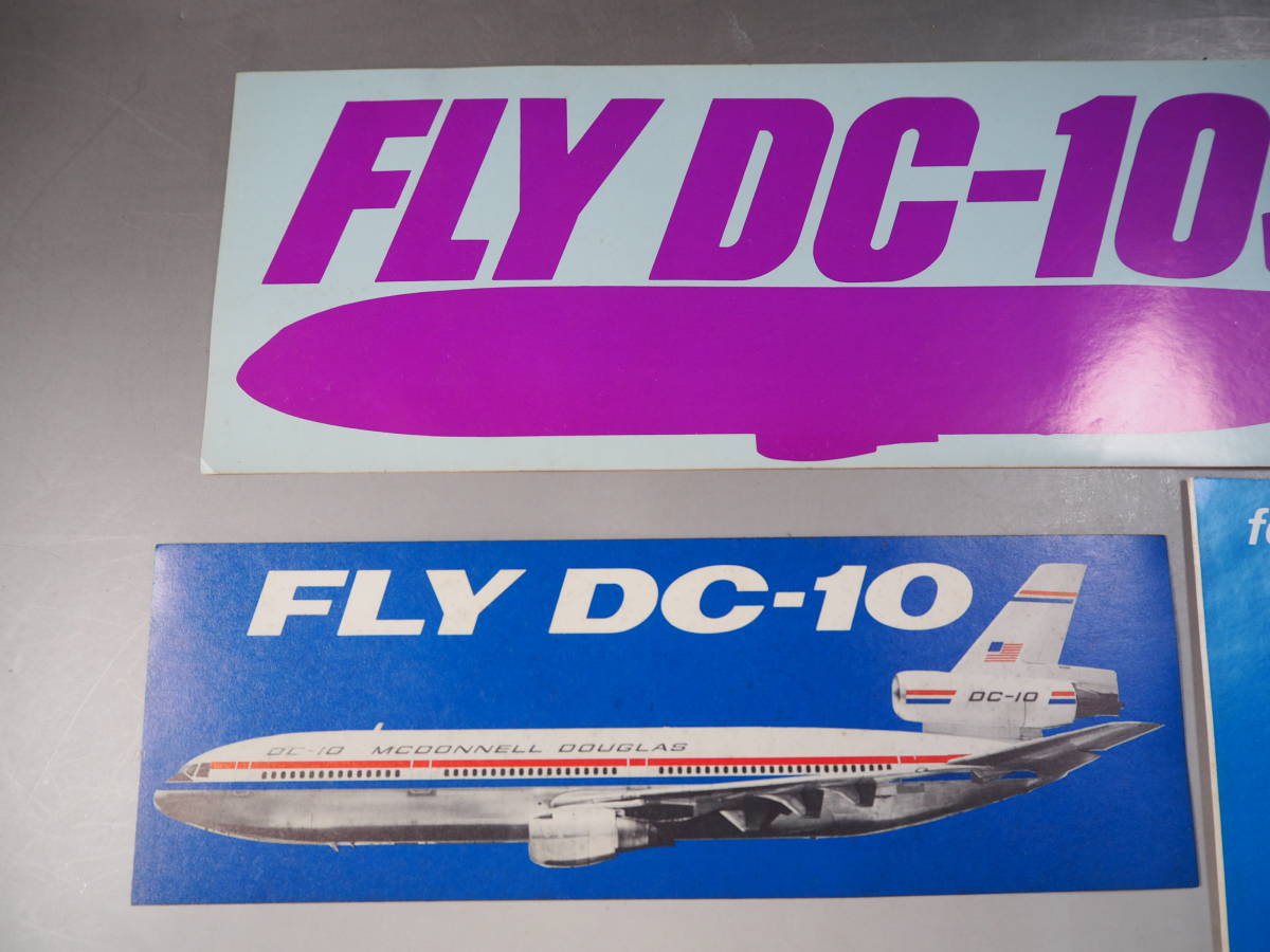 マクドネル・ダグラス　DC-10　ステッカーセット　1970年代　JAL／a_画像3