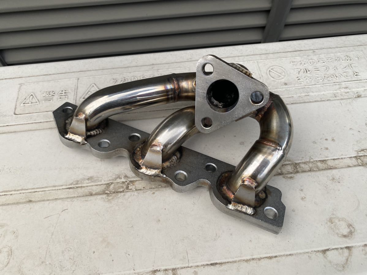 JB23ジムニー K6Aステンレス エキマニ マニホール ド 補強入り 後期-