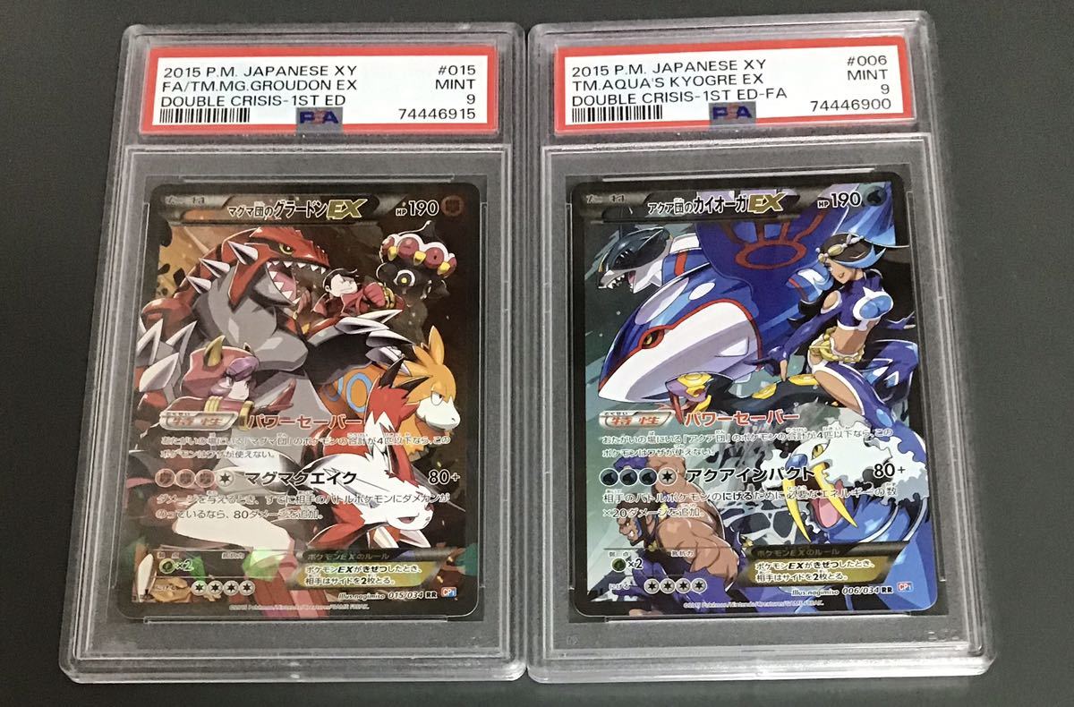 日本最大のブランド アクア団のカイオーガex マグマ団のグラードンex