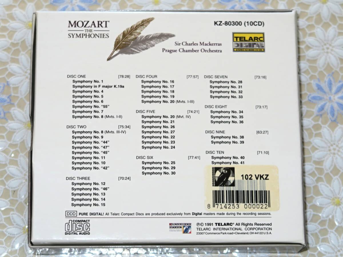 モーツアルト/交響曲全集(10CD)マッケラス、プラハ室内O