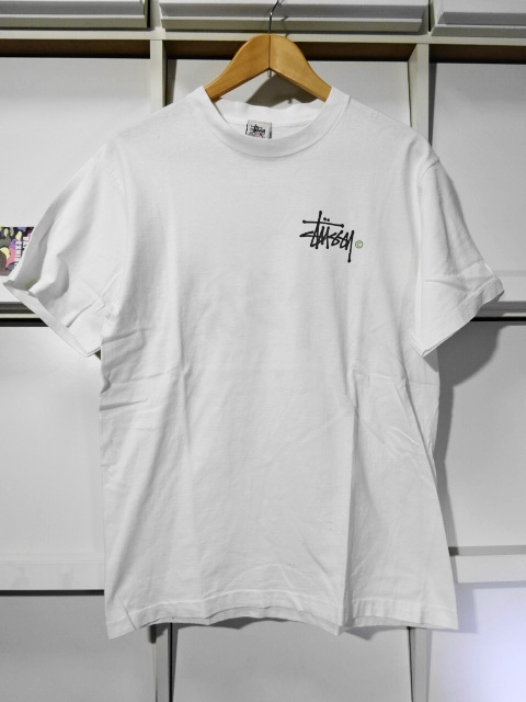 初期90s OLD STUSSY ストックロゴ Tシャツ 【M】 白タグ オールド ステューシー ヴィンテージ アーカイブ ショーンフォント_画像3