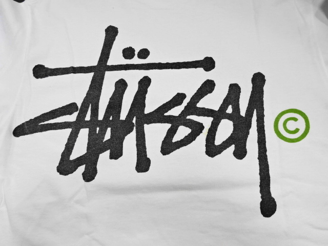 初期90s OLD STUSSY ストックロゴ Tシャツ 【M】 白タグ オールド ステューシー ヴィンテージ アーカイブ ショーンフォント_画像2