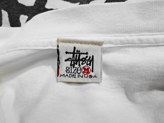 初期90s OLD STUSSY ストックロゴ Tシャツ 【M】 白タグ 初期90s OLD STUSSY ストックロゴ Tシャツ 【M】 白タグ