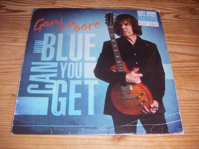 ★未開封！LP：GARY MOORE HOW BLUE CAN YOU GET ゲイリー・ムーア：シュリンク付：重量盤；カラー・レコード：US盤_画像1