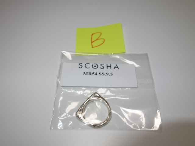 SCOSHA　リング　MR54.SS.9.5 未使用 店舗閉鎖に伴う買取　B