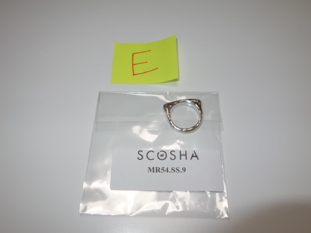 SCOSHA　リング　MR54.SS.9 未使用 店舗閉鎖に伴う買取　E