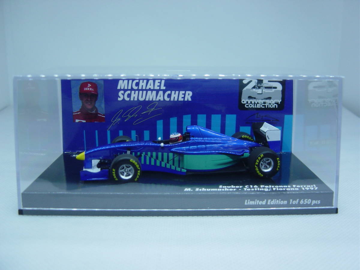 送料300円～ MINICHAMPS 1/43 Sauber C16 Testing Fiorano 1997 M.Schumacher 　ザウバー フィオラノ テスト ミハエル・シューマッハ