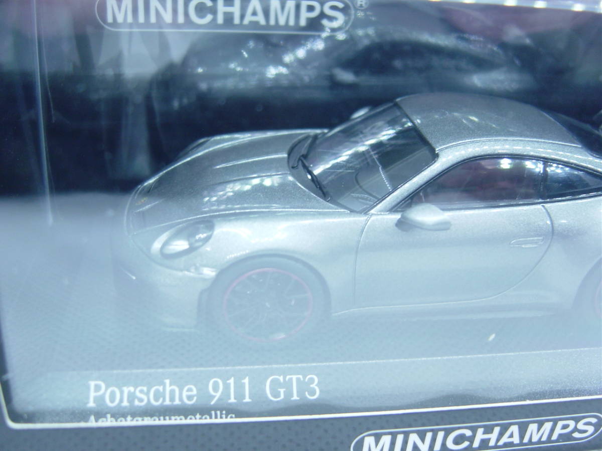  стоимость доставки 350 иен ~ MINICHAMPS 1/43 Porsche 911 (992) GT3 2020 Achatgraumetallic / Grey metallic Porsche 