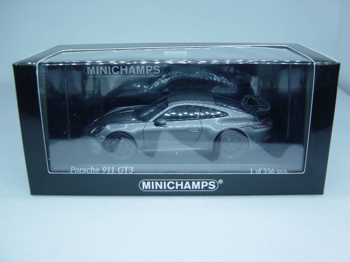  стоимость доставки 350 иен ~ MINICHAMPS 1/43 Porsche 911 (992) GT3 2020 Achatgraumetallic / Grey metallic Porsche 