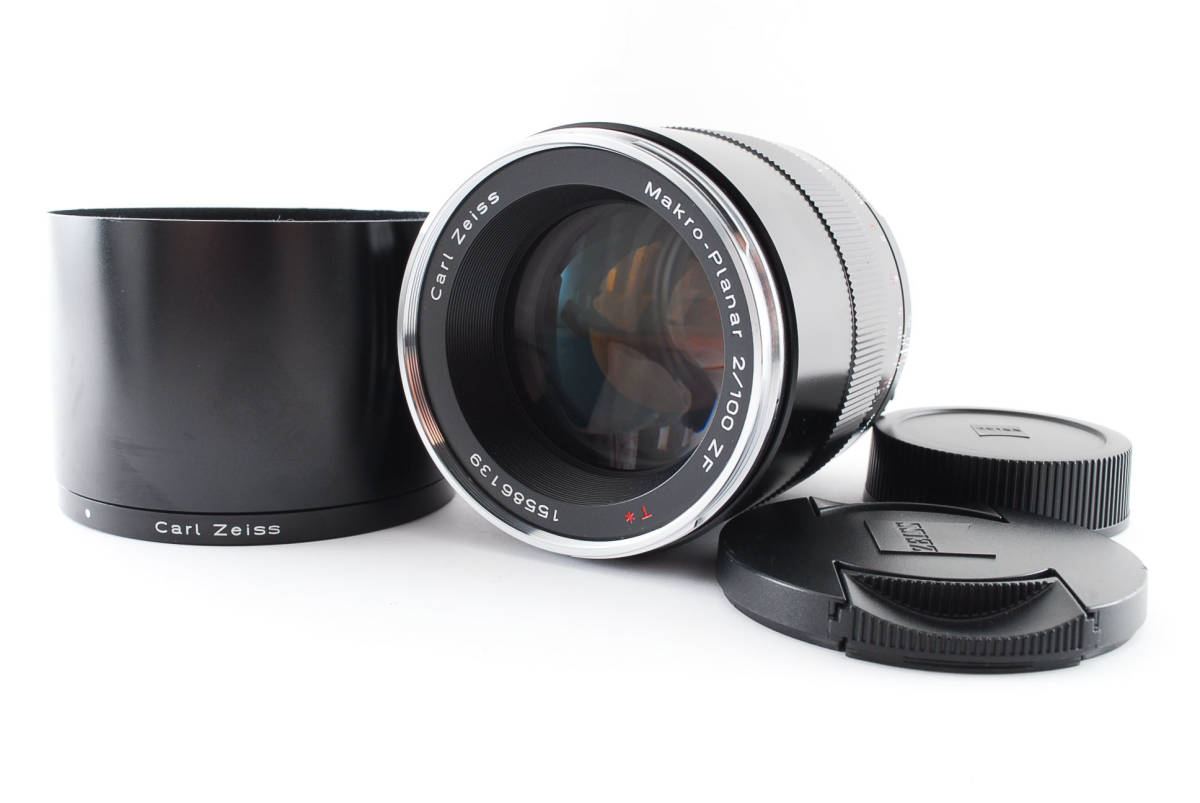 ☆希少 【超美品】 Carl Zeiss Makro Planar T* 100mm F2 ZF Macro Lens Nikon F マウント カールツァイス マクロ 望遠 単焦点 レンズ