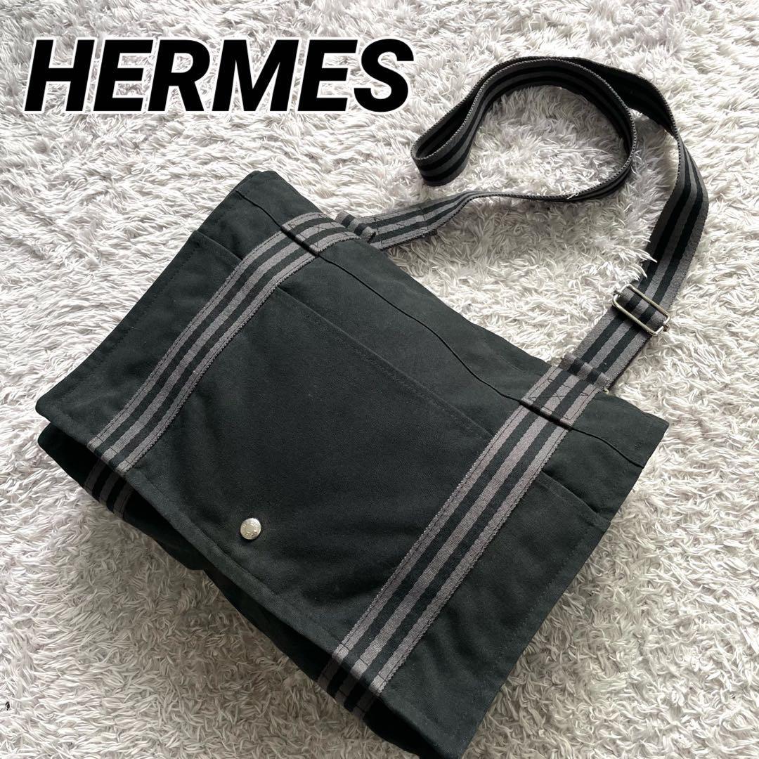 Hermes☆フールトゥバサス メッセンジャー キャンパスバック☆斜め掛け