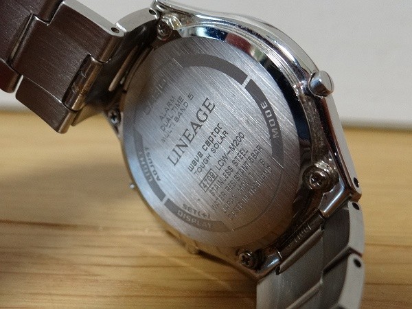 希少 CASIO LINEAGE カシオ リニアージ WAVE CEPTOR タフソーラー LCW-M200 純正ベルト 腕時計_画像6