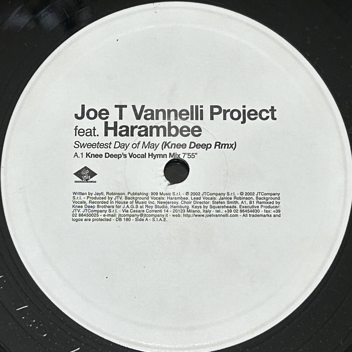 試聴 名曲 Joe T. Vannelli Project feat. Harambee Sweetest Day Of May (Knee Deep Rmx) 2002年_画像2