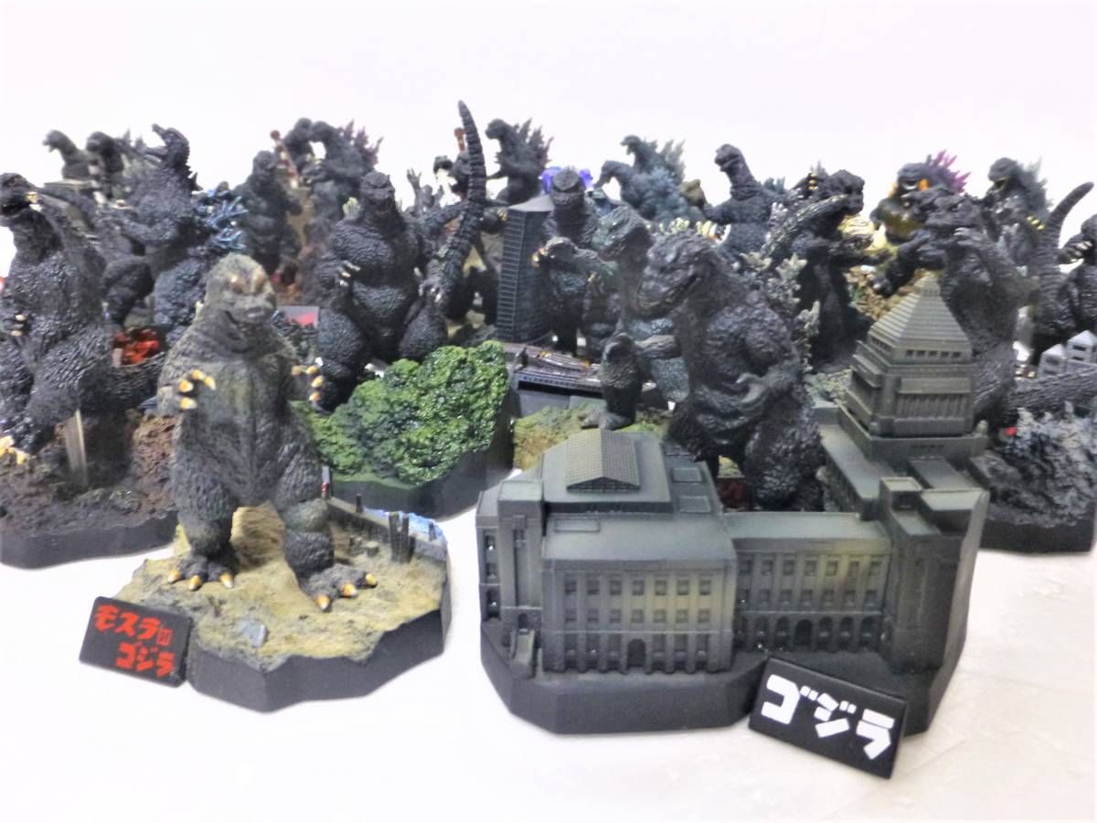 ゴジラ 名鑑 HG フィギュア 大量セット / 怪獣名鑑 メカゴジラ ミニラ モスラ モスゴジ キンゴジ