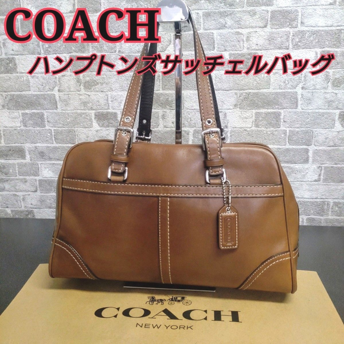 【COACH】コーチ/ハンプトンズサッチェルバッグF11198★フルレザー★ミニボストン★