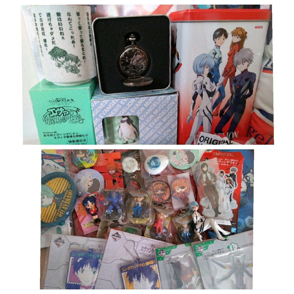 アニメグッズ雑貨まとめ売り エヴァンゲリオングッズ色々 大量ジャンク