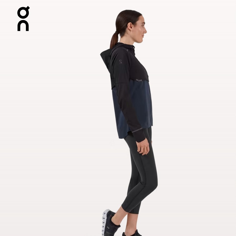 on オン レディース running ランニング ウィメンズ WEATHER JACKET ウェザージャケット ネイビー Mサイズ パーカー 国内正規品
