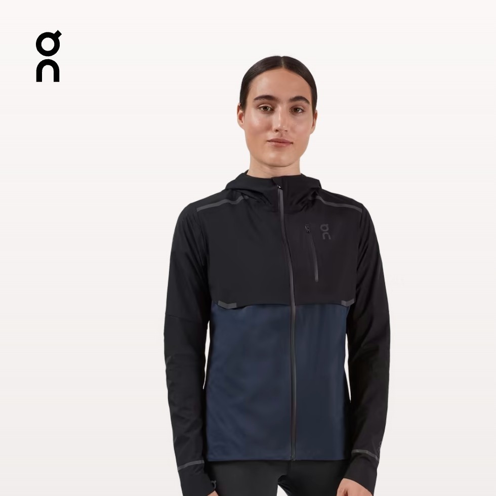 on オン レディース running ランニング ウィメンズ WEATHER JACKET ウェザージャケット ネイビー Mサイズ パーカー 国内正規品