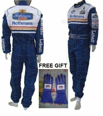 海外 高品質　送料込み デイモン・ヒル F1 1997 　レーシングスーツ　グローブセット　サイズ各種 レプリカ
