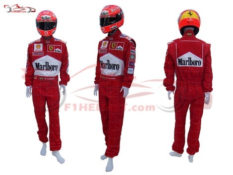 海外 高品質　送料込み　ミハエル・シューマッハ Michael Schumacher 2001 レーシングスーツ　サイズ各種 レプリカ カスタム対応_画像2