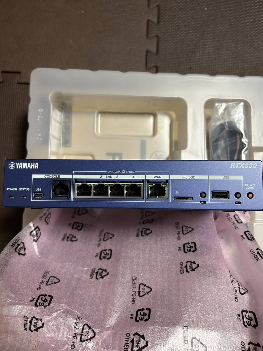 未使用】YAMAHA ヤマハ ルーター RTX830 未使用】YAMAHA ヤマハ ルーター RTX830